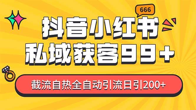 （13421期）某音，小红书，野路子引流玩法截流自热一体化日引200+精准粉 单日变现3…