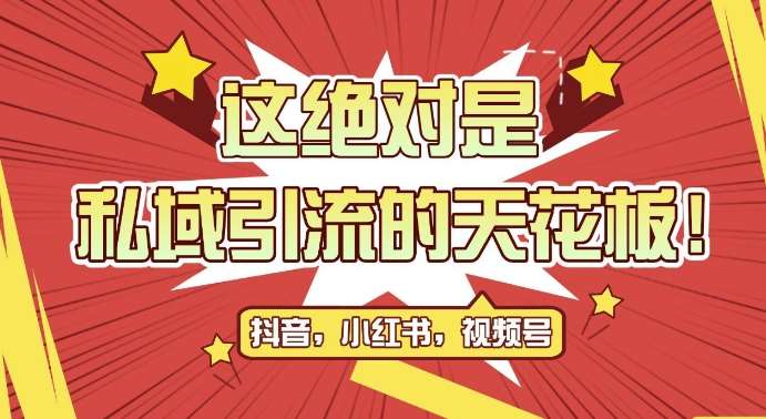 最新首发全平台引流玩法，公域引流私域玩法，轻松获客500+，附引流脚本，克隆截流自热玩法【揭秘】