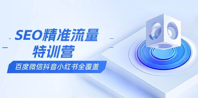 （13851期）SEO精准流量特训营，百度微信抖音小红书全覆盖，带你搞懂搜索优化核心技巧