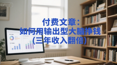 付费文章：如何用输出型大脑挣钱(三年收入翻倍)